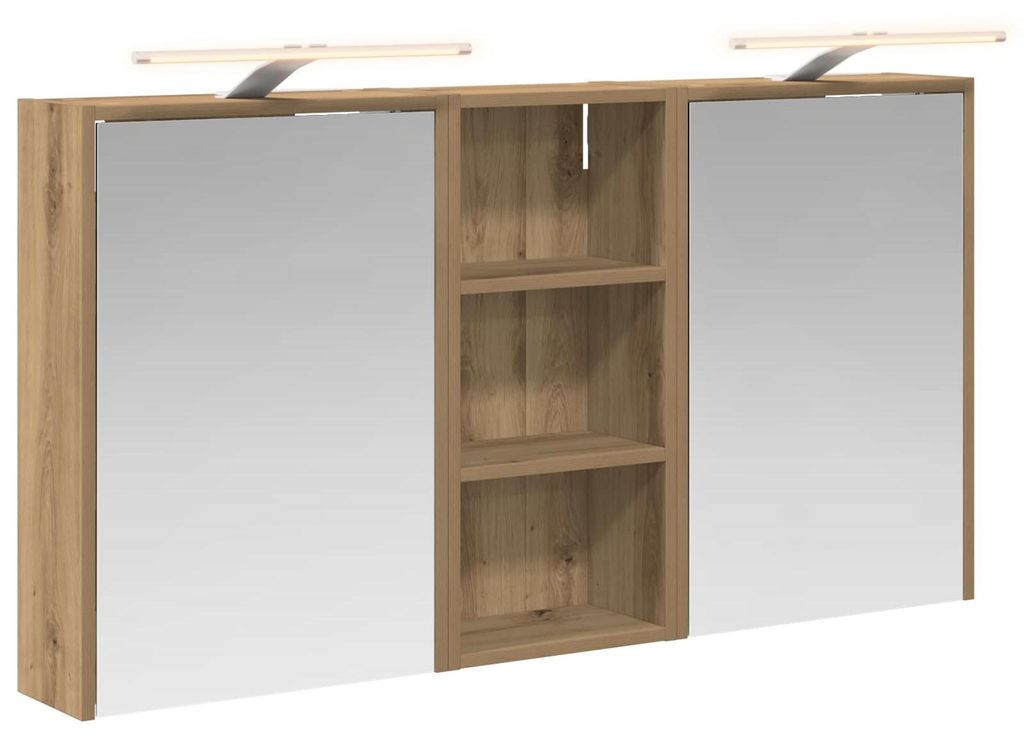 Badezimmerschrank-Set 3 pcs 116 x 16 x 62,5 cm Holzwerkstoff