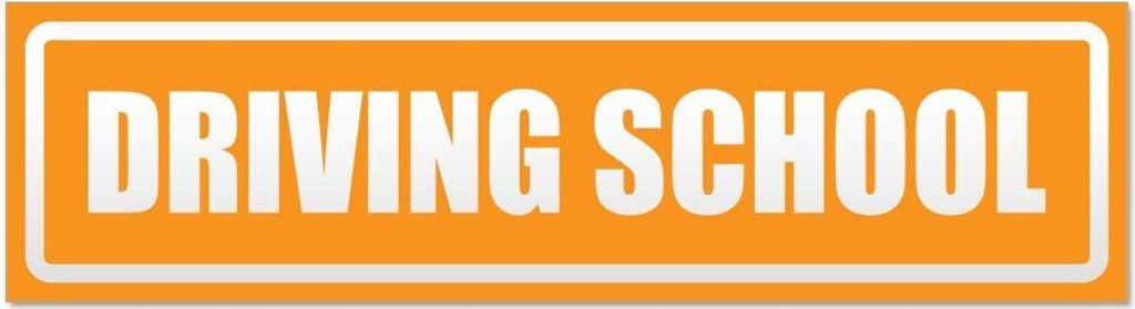 Kiwistar Driving School invertiert Magnetschild Schild magnetisch - 60cm Orange - Magnetfolie für Auto PKW Kfz