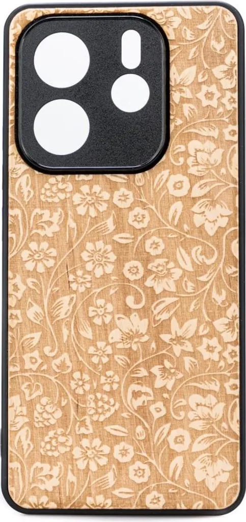Custodia Bewood Wild Flowers per Redmi Note 14 5G in Legno Aniegre