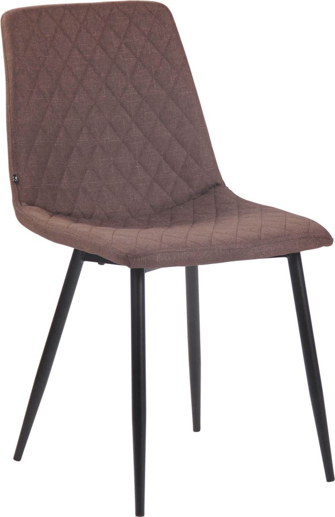 CLP Stuhl Telde Stoff mit Metallgestell,braun