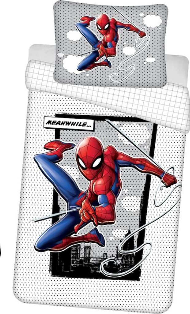SpiderMan Bettbezug Meanwhile Glow in the Dark - Einzel - Produktbild 