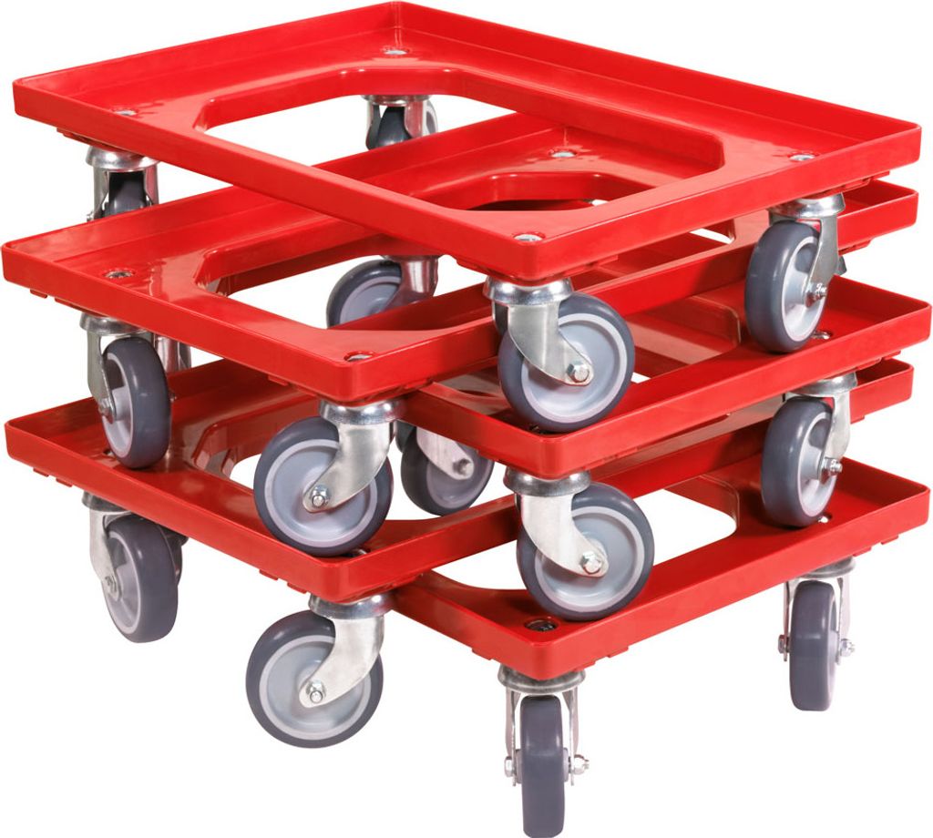 5 x Stück Transportroller für Kisten 600x400 mm 4 Produktbild 
