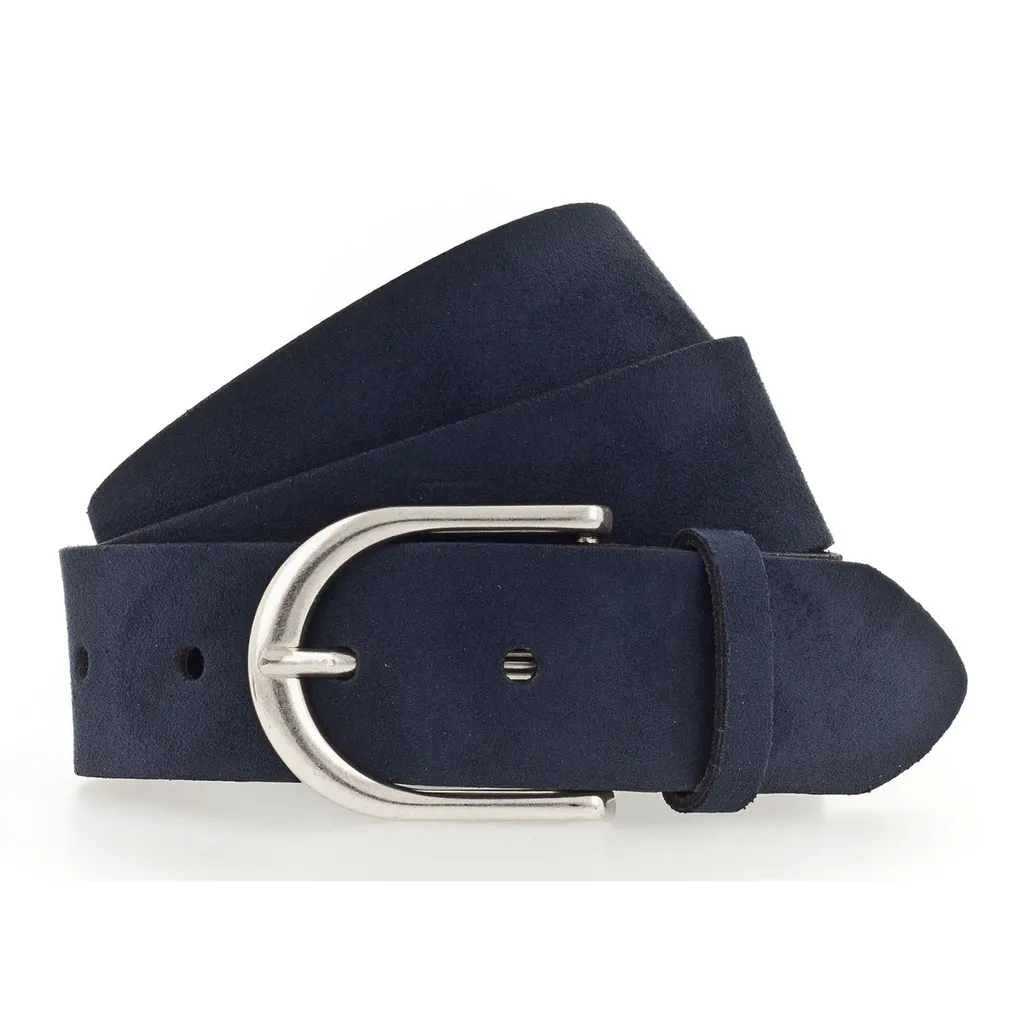 Cintura Vanzetti Blu Navy 35mm W85 - Accessorio Pelle Casual Elegante