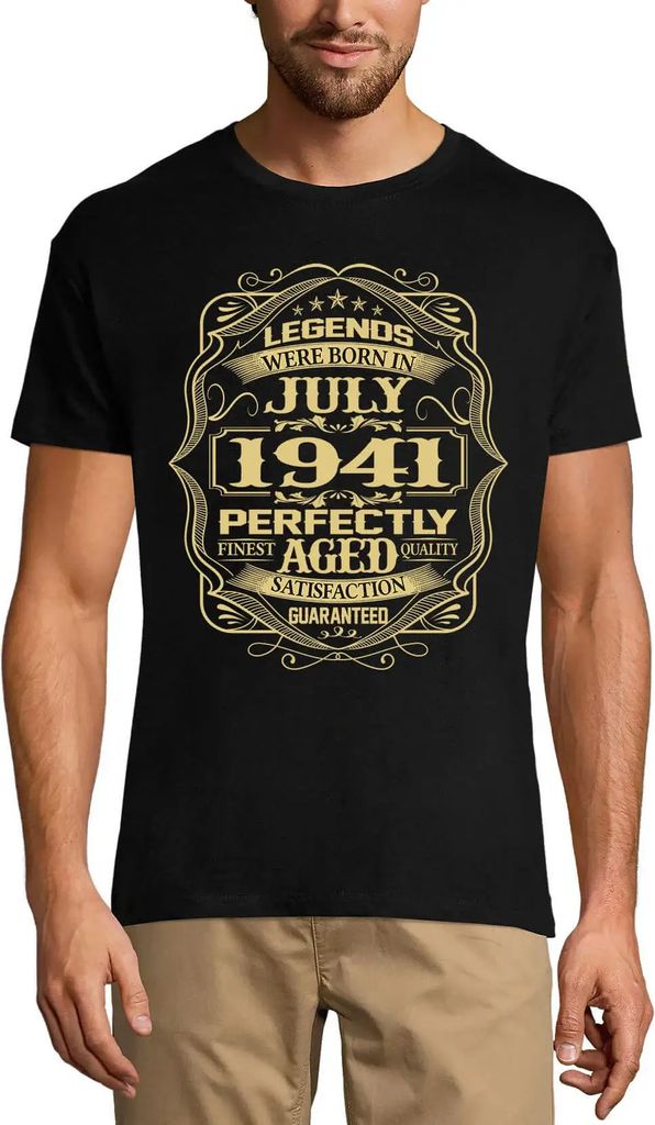 Herren Grafik T-Shirt Vintage-Legenden wurden im Juli 1941 geboren und perfekt gealtert – Vintage Legends Were Born In July 1941 Perfectly Aged