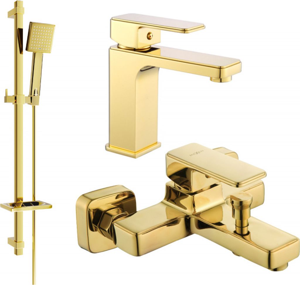 Mexen Cetus DQ45 Badewannenset, Gold - 744303DQ45-50