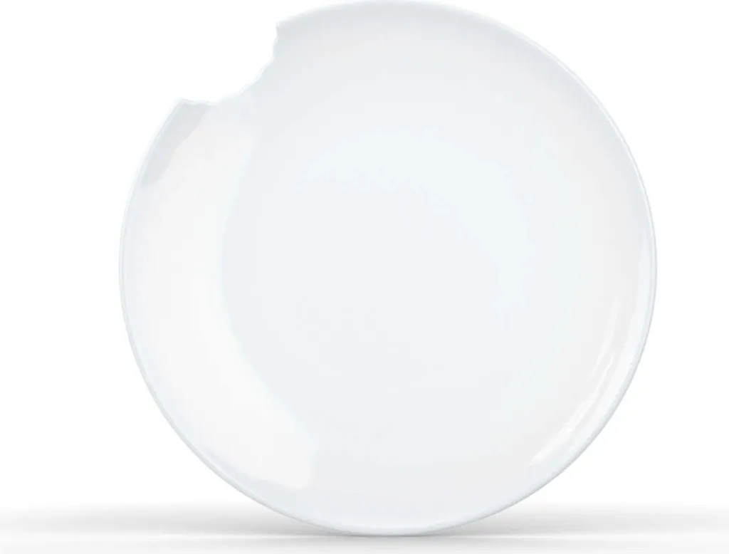 FIFTYEIGHT T017701 Piattini Dessert con Morso 15cm Porcellana