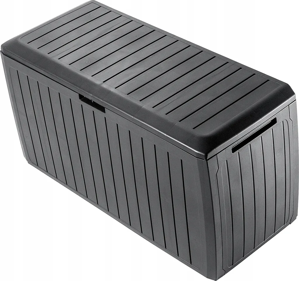 Bac de rangement de jardin 290L plastique - KADAX Amfisa Anthracite