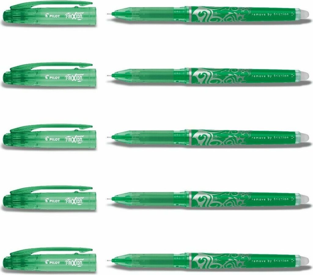 Pilot Frixion Point Tintenroller grün 5er-Set Produktbild 