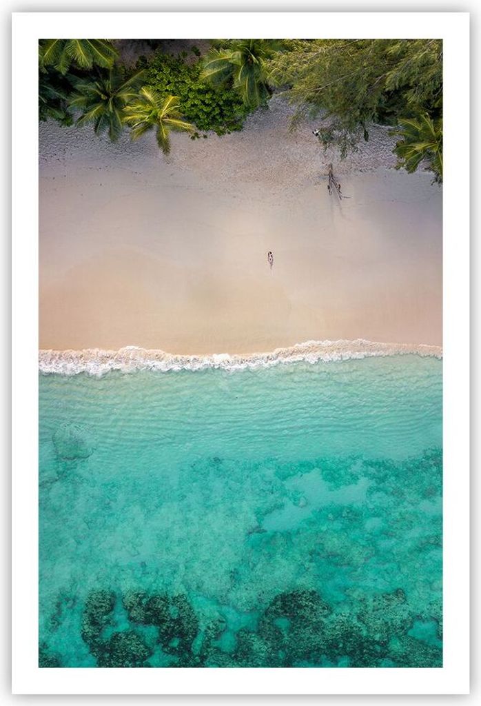 Poster - Poster ohne Rahmen - Strand Tropen Rand - 61x91,5 Produktbild 