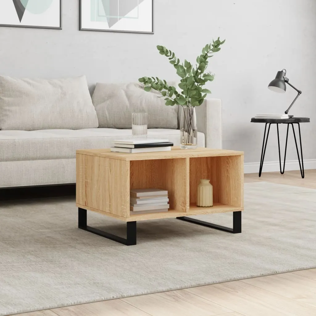 Tavolino Maison Exclusive Rovere Sonoma 60x50 cm | Design Legno Moderno