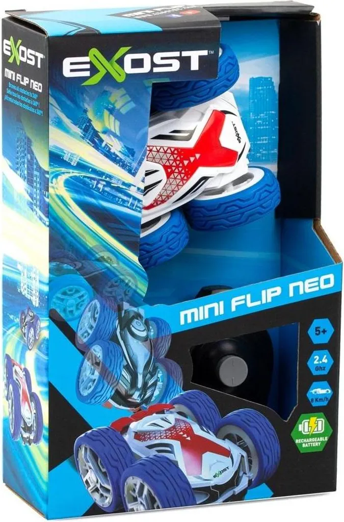 Jouet voiture télécommandée Mini Flip Neo pour cascades en intérieur