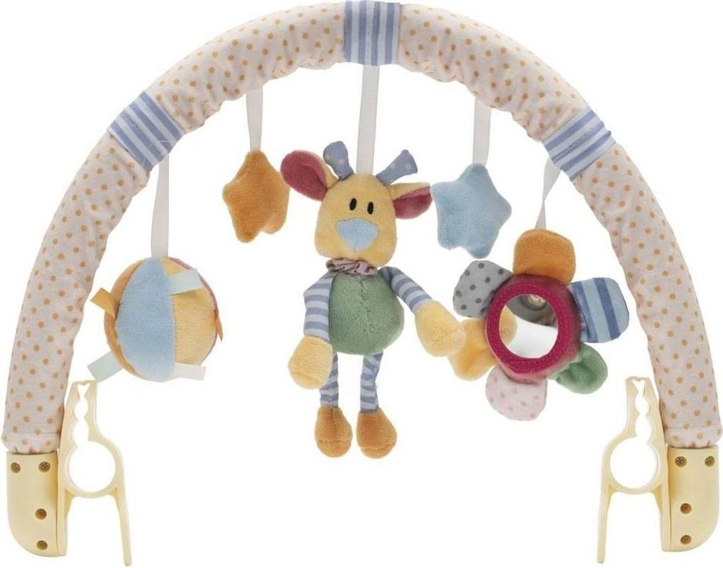 Baby Mix passeggino giocattolo fiori, orsetto e stelle Immagine del prodotto 
