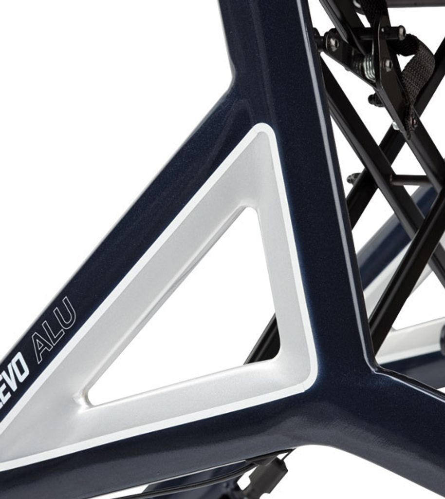 Bischoff & Bischoff Alevo Carbon Rollator – Faltbar, Nur 6,2 Kg – Mit Tasche & Sitz, Silber