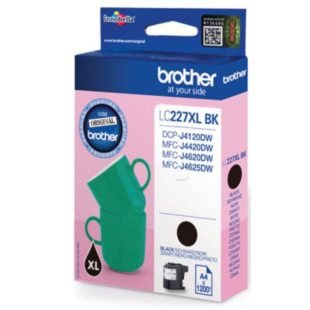 Brother LC227XLBKBP - Hohe Ergiebigkeit - Schwarz - original - Blisterverpackung - Tintenpatrone - für Brother DCP-J4120DW, MFC-J4420DW, MFC-J4620...