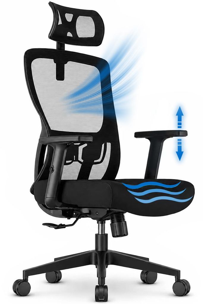 HOOLAMYIE Bürostuhl ergonomisch bis 200 kg, Produktbild 