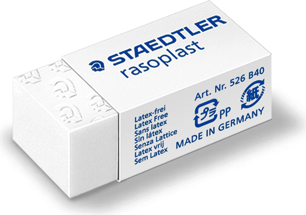 STAEDTLER Kunststoff Radierer rasoplast B40 weiß