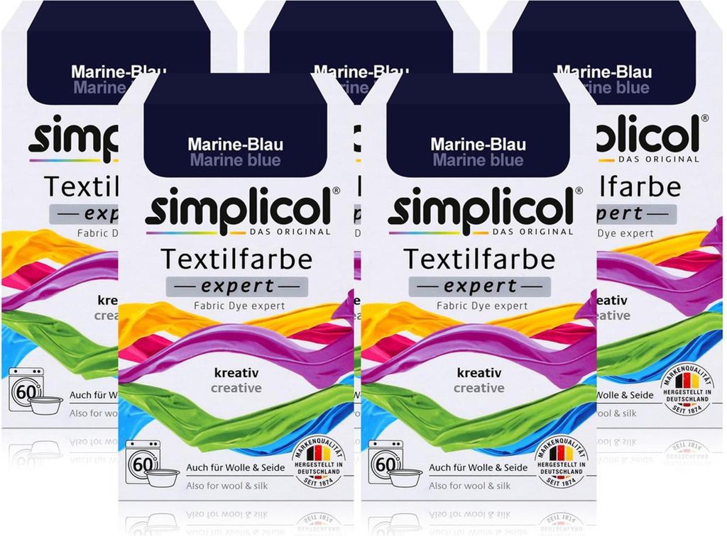 Simplicol Textilfarbe expert Marine-Blau 150g - Farbe zum Produktbild 