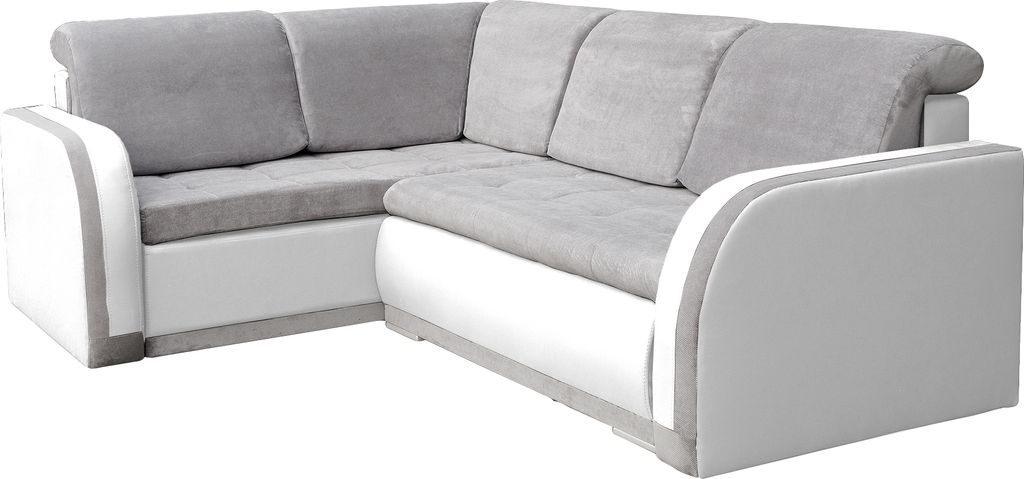 Ecksofa mit Schlaffunktion und Bettkasten, Couch für Wohnzimmer, Schlafsofa Sofagarnitur, Sofa Eckcouch L-Form Wohnlandschaft mit Bettfunktion - V...