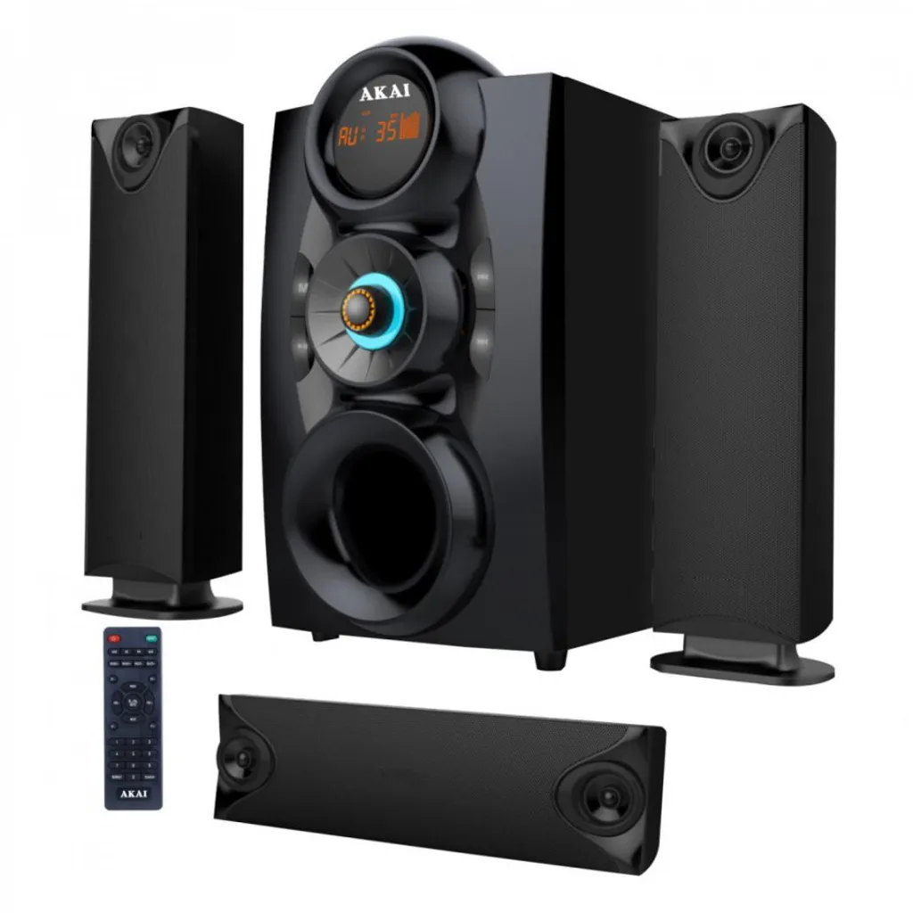 Enceinte 3.1 Akai anti-vibration pour éliminer le son faible du téléviseur