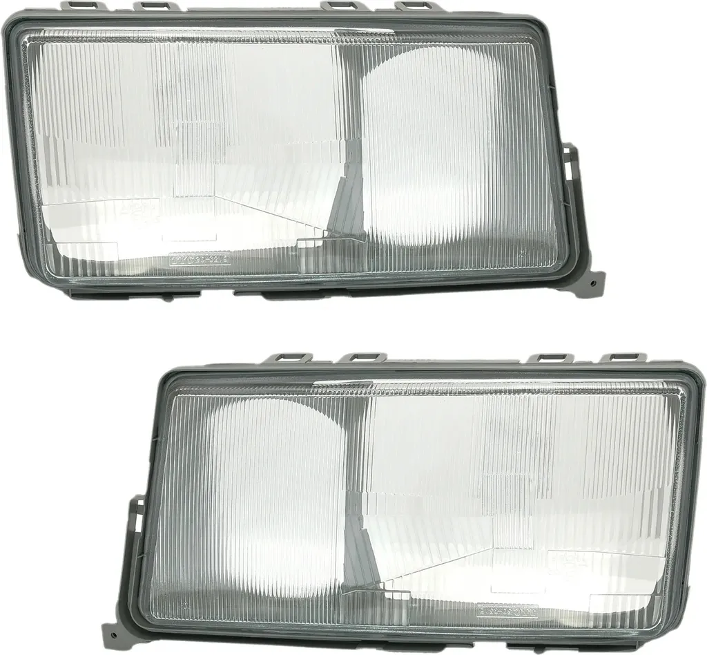 Lente Vetro per Proiettore Mercedes W201 190 (83-93) - Coppia DX+SX