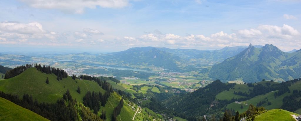 hansepuzzle 45274 - Berg-Panorama Panorama-Puzzle 2000 Teile | Natur Puzzle, 2028 Teile, Natur, 60,0 x 46,0cm mit hochwertiger Aufbewahrung, Karton...
