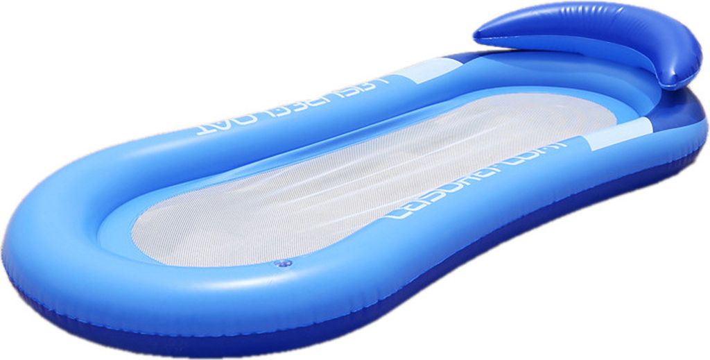 Tragbare aufblasbare Haengematte Floatings Bed Row Lounges Klappschwimmbett Sommer Aussenpool Wasser Pool Party Strand Haengematte