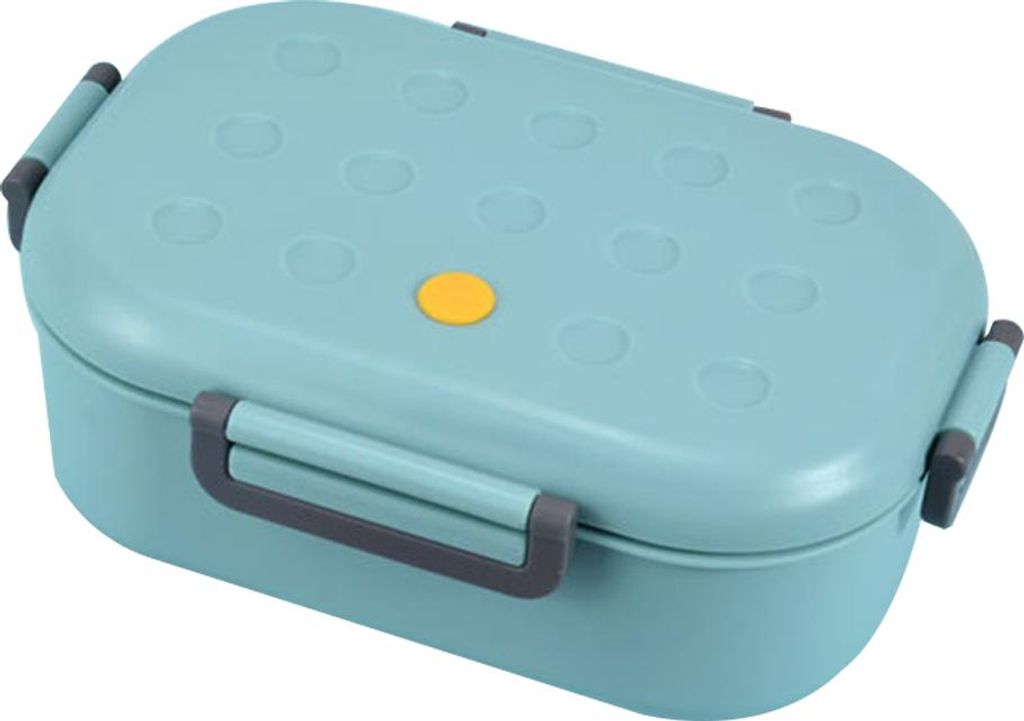 Quadratische Lunchbox für Kinder und Erwachsene, tragbare Picknick-Aufbewahrungsboxen, Lebensmittelbehälter für Schüler mit Löffel