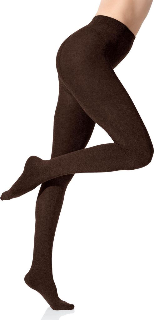 Yenita® Baumwoll Strumpfhose Strickstrumpfhose 44-46 braun Produktbild 