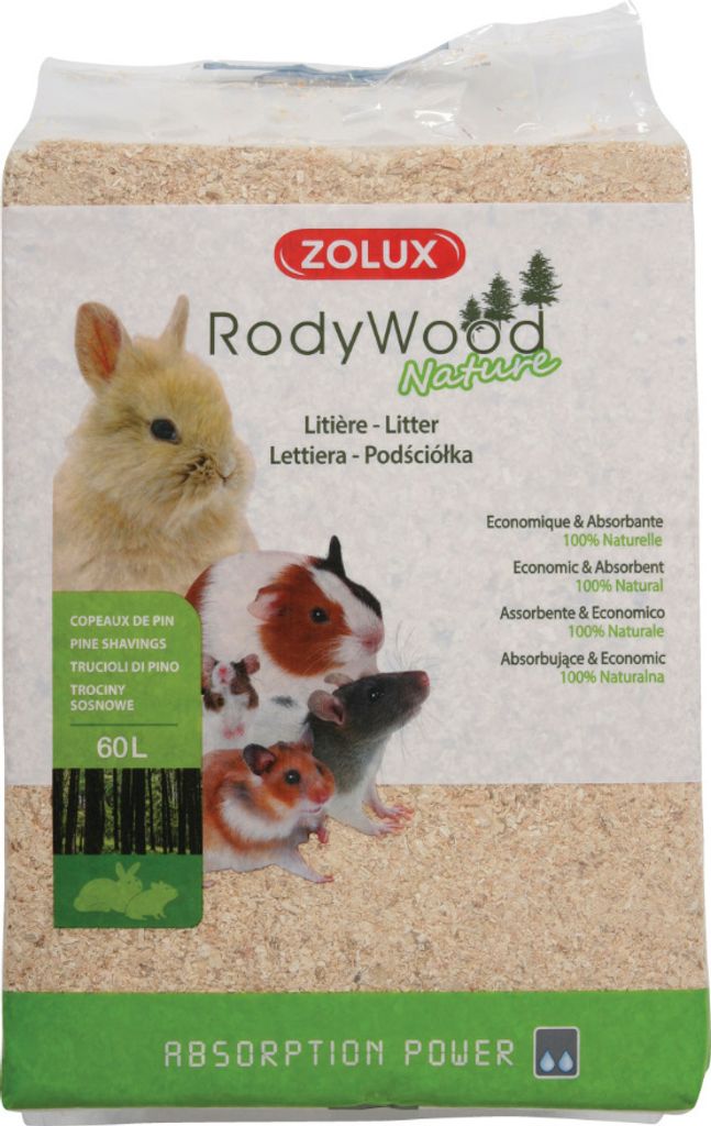 Podestýlka RodyWood Nature 60l Zolux Obrázek produktu 