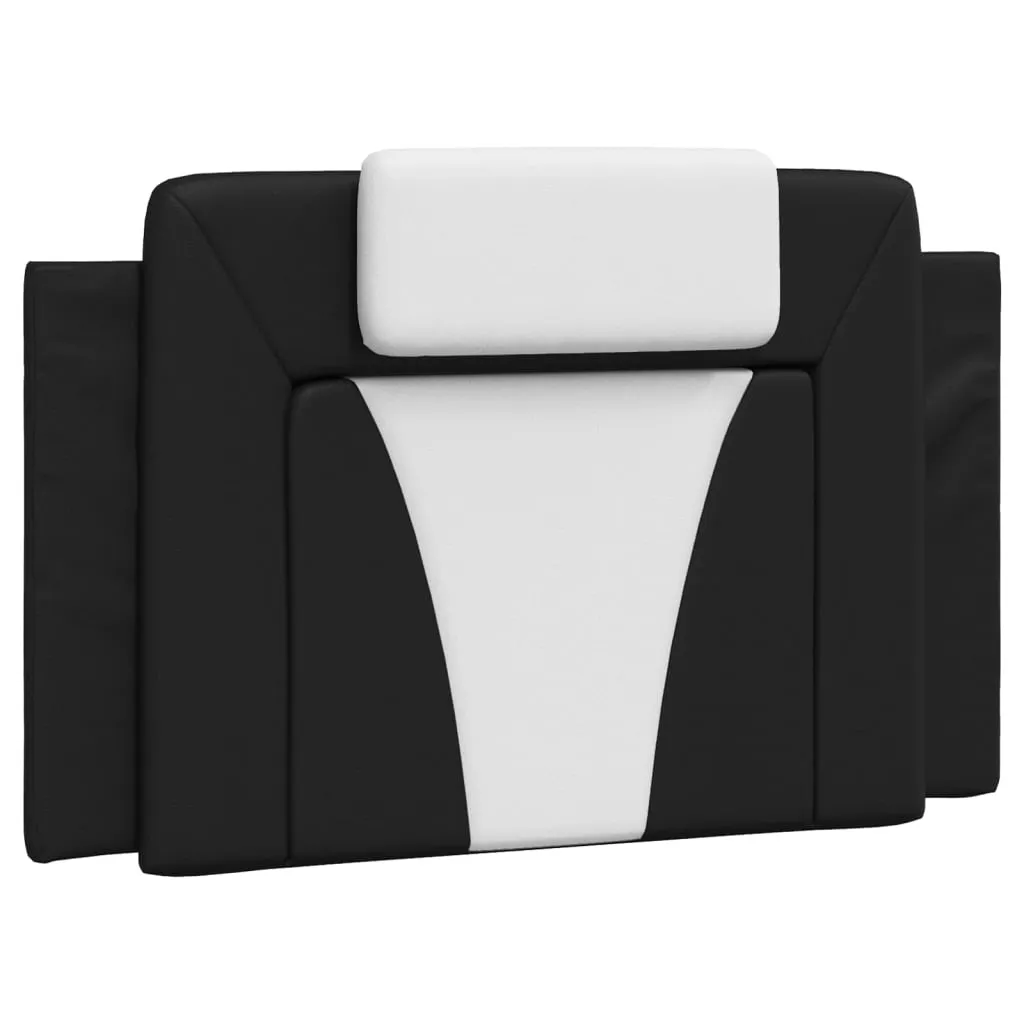 SYFAX™ Viana Testiera Letto Singolo 80cm Pelle Sintetica Nero Bianco
