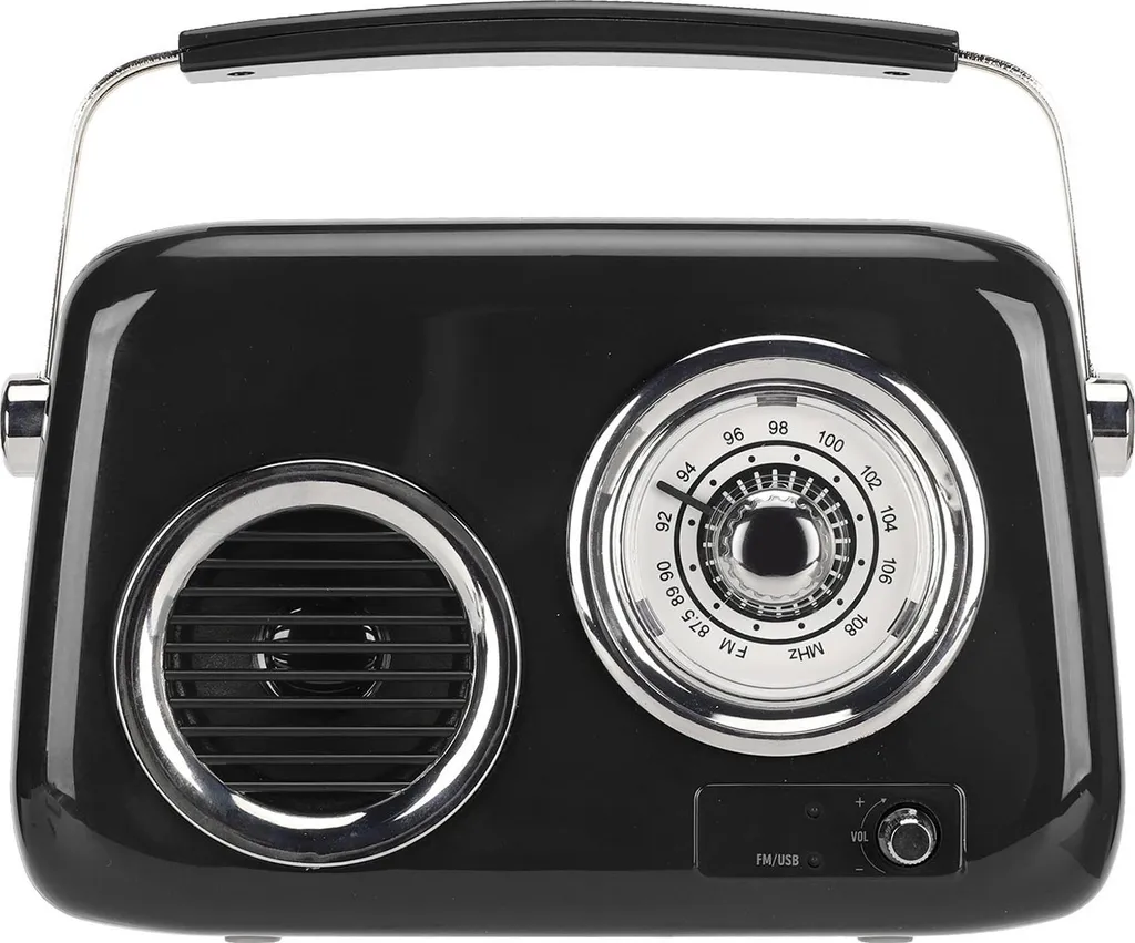 Enceinte vintage Bluetooth sans fil radio portable son stéréo HiFi