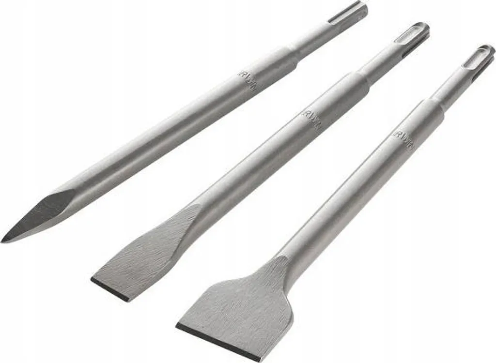 Burin SDS Plus acier trempé lot de 3 pièces haute résistance thermique