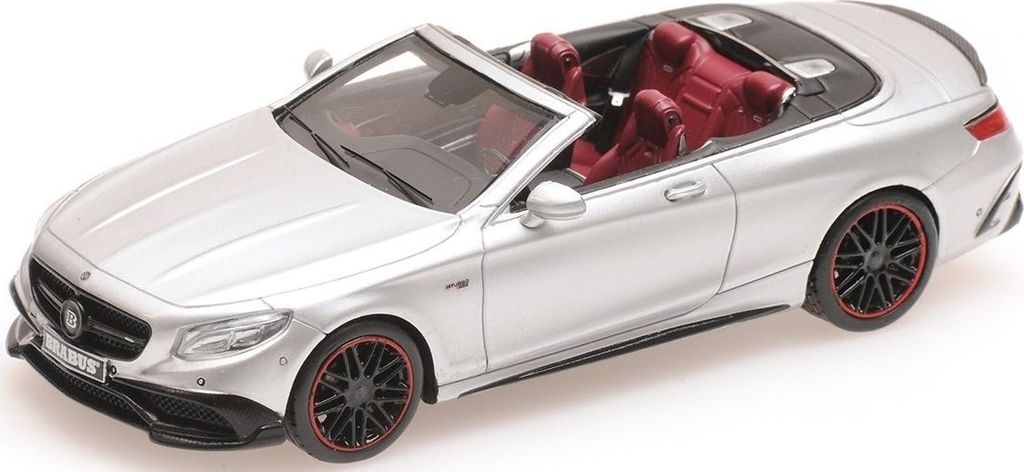 BRABUS 850 Cabrio offen 2016 grau, MNC437034232, Maßstab1/43, MINICHAMPS