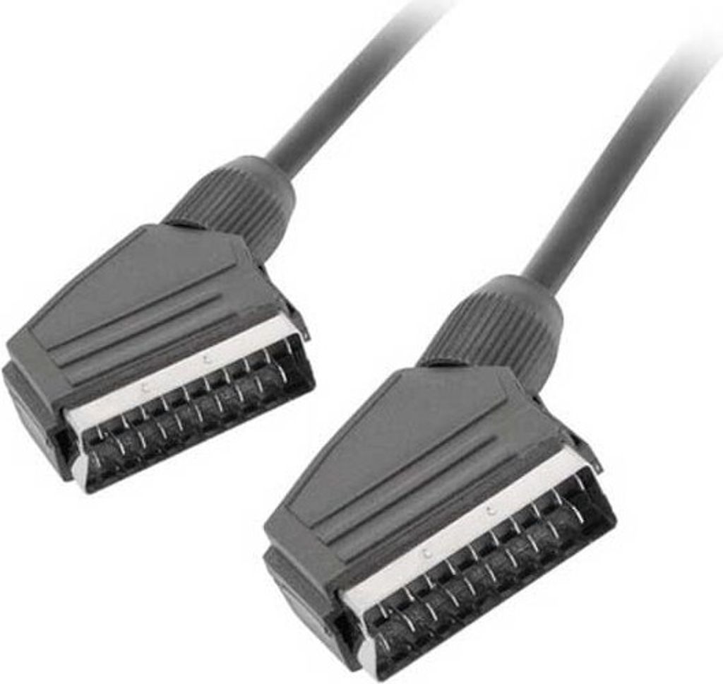 Lanberg CA-EUEU-10CC-0018-BK, 1,8 m, SCART (21-pin), Męska, Zdjęcie produktu 