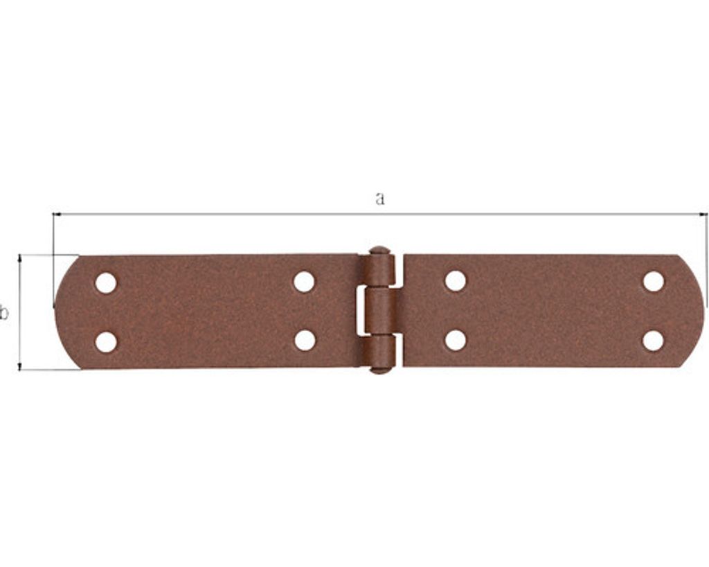 Alberts DURAVIS Kistenband 195x35mm Rostbraun