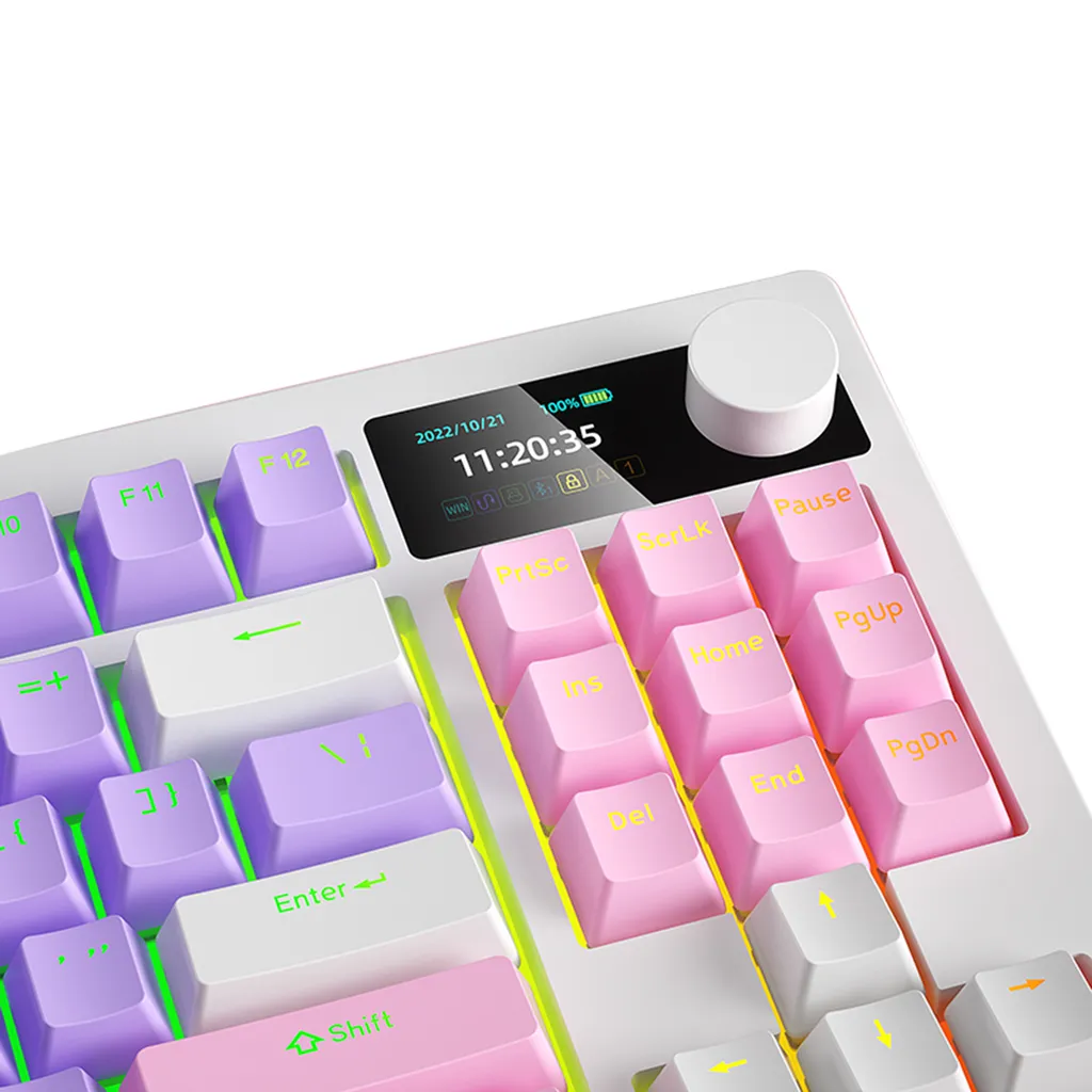 Clavier mécanique sans latence avec switchs interchangeables YK830