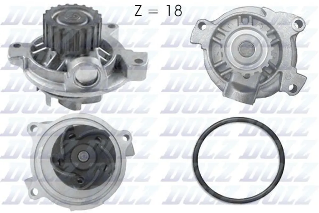 Pompe à eau DOLZ A178 haute performance pour Audi A6 C4 et VW LT 28-46