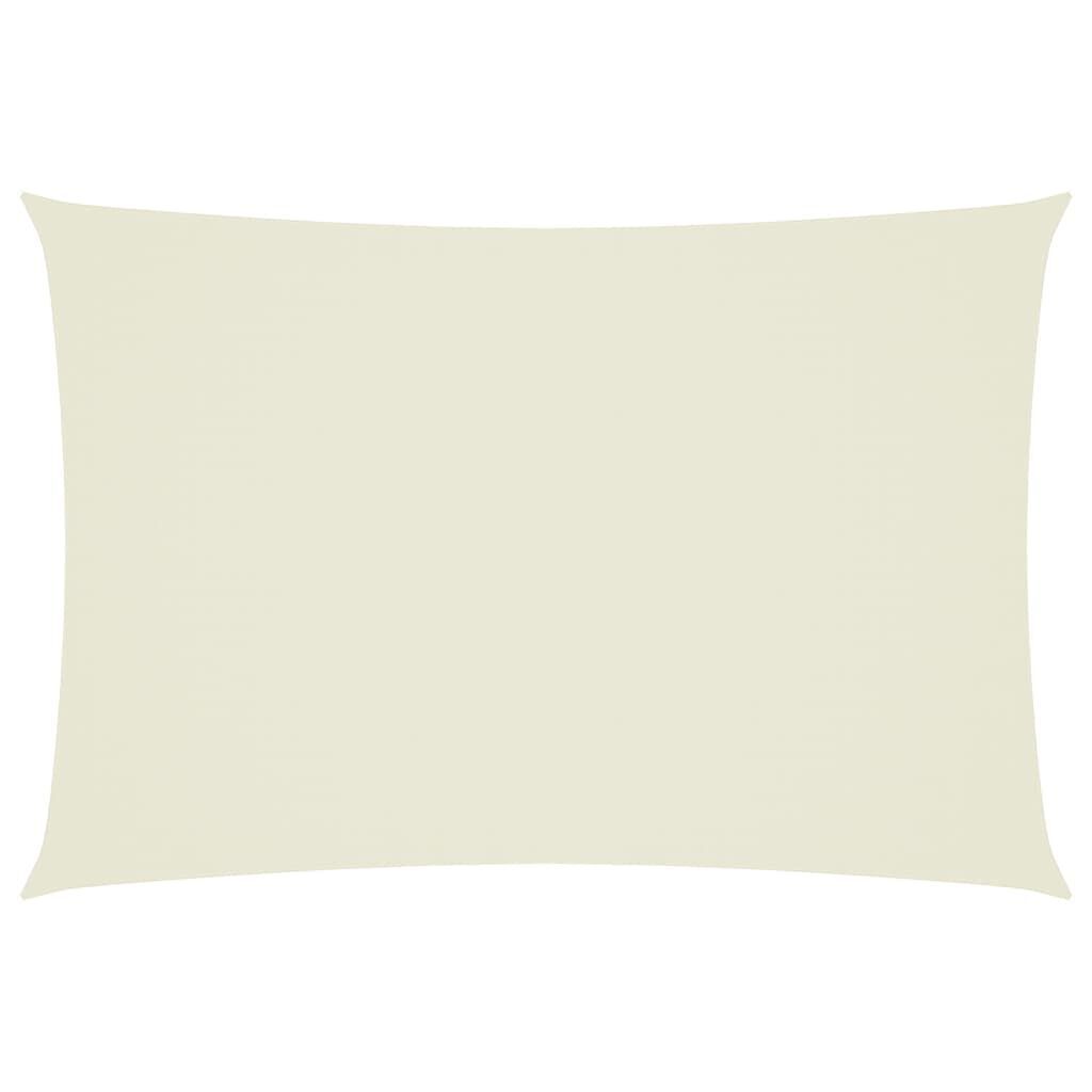 Sonnensegel Oxford-Gewebe Rechteckig 3x5 m Creme