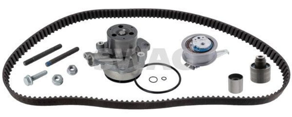 SWAG 33 10 8331 Zahnriemensatz + Wasserpumpe für VW Golf VII Schrägheck (5G1, BQ1, BE1, BE2) Passat Variant (3G5, CB5) TIGUAN (5N) Golf VII Variant