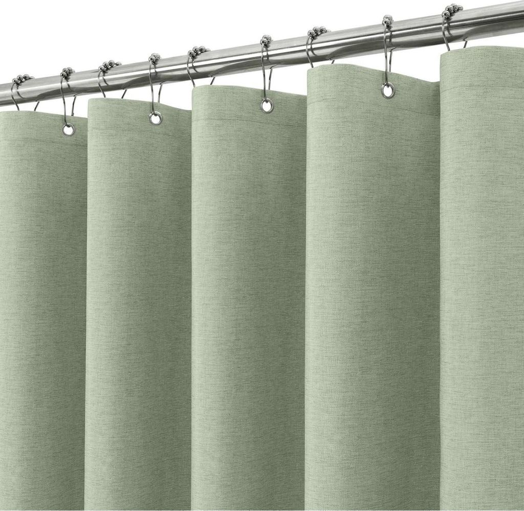 Sprchový záves plátno šalvia zelená 182x214cm proti Obrázok produktu 
