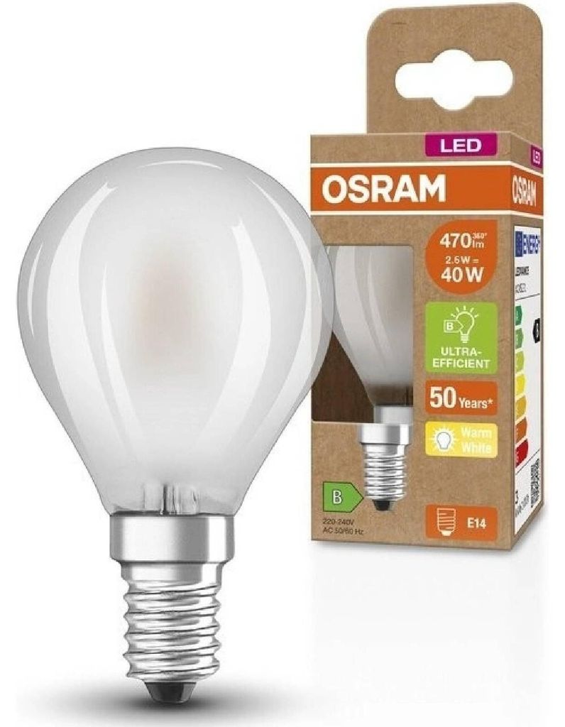 Osram AC45271, 2,5 W, 40 W, E14, 470 lm, 50000 h, Warmweiß Produktbild 