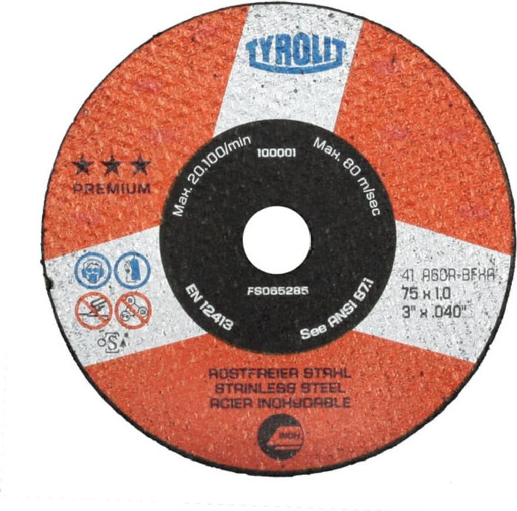 TYROLIT Kleintrennscheibe PREMIUM*** EXTRA SCHMAL, Scheiben-Ø: 63 mm