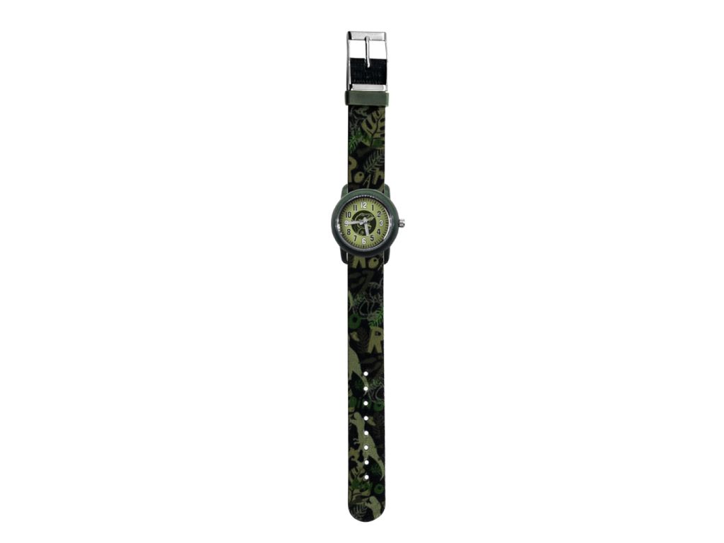 Kinderuhr Dino dunkelgrün - bb-Klostermann 21534 - Produktbild 