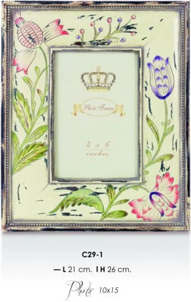 Casa Padrino Cadre Photo Baroque 26x21 cm Antique Modèle AX13 Argenté