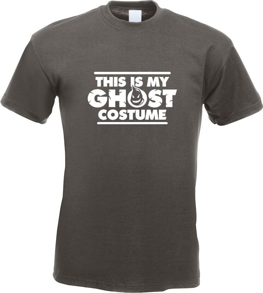 Kiwistar - T-Shirt - Graphit - This is My Ghost Costume Motiv Bedruckt Funshirt Design Print - mit Motiv Bedruckt - Funshirt Design - Sport - Freiz...