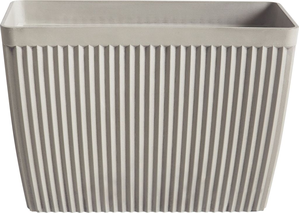 BELIANI Blumentopf Beige Steinmischung Polyresin 58 x 28 cm Rechteckig Matt Innen- und Außenbereich