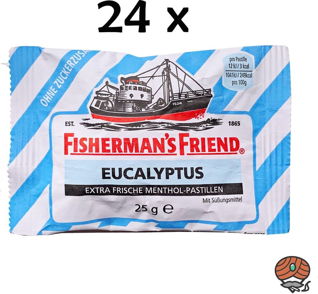 Fisherman's Friend Eucalyptus sans sucre 24 x 25 g Image du produit 