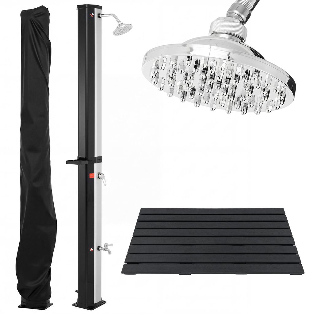 Doccia solare COSTWAY da 60 litri con copertura, doccia da Immagine del prodotto 