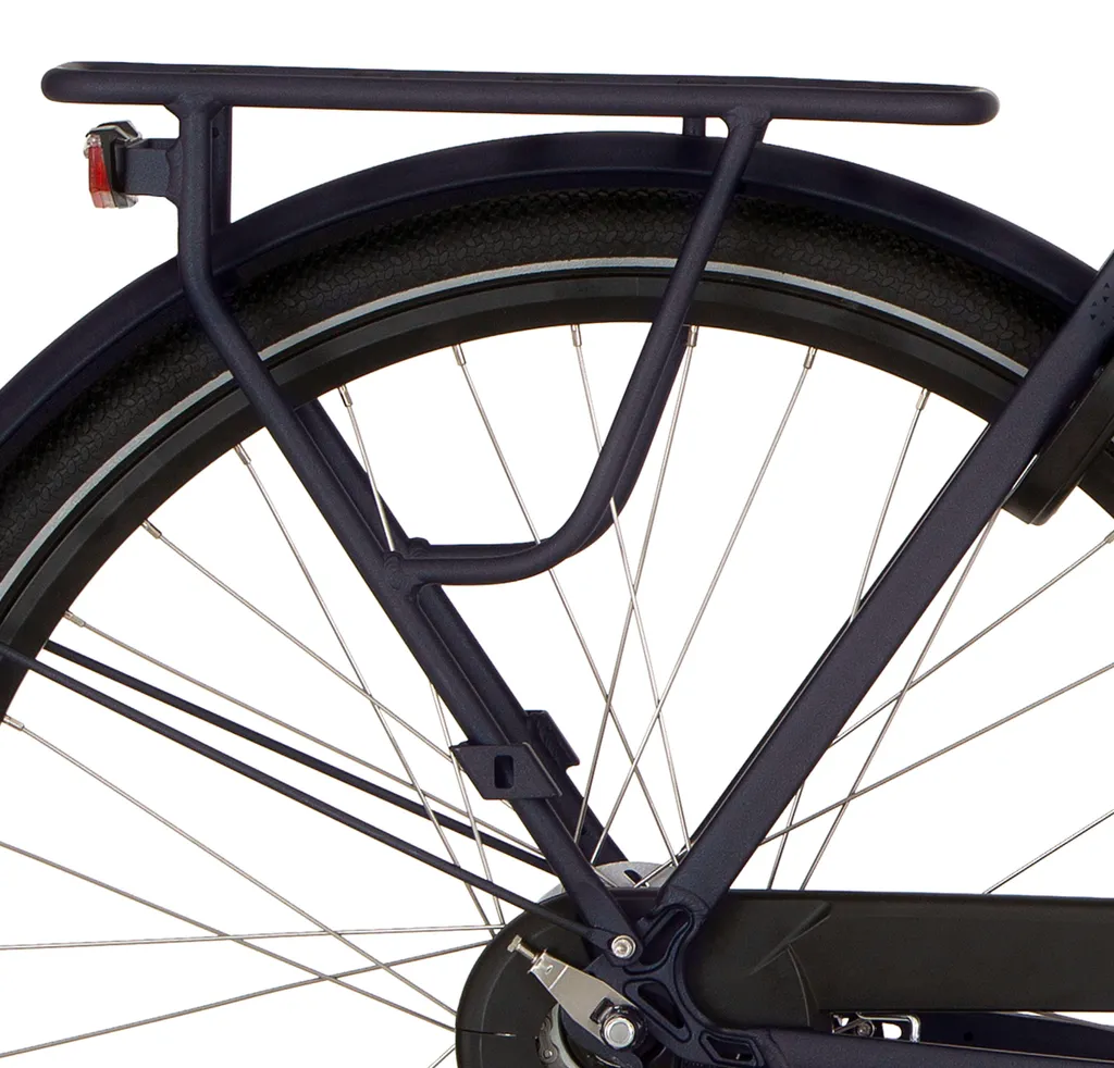 Porte-bagages arrière vélo robuste Cortina Foss coloris bleu univers mat