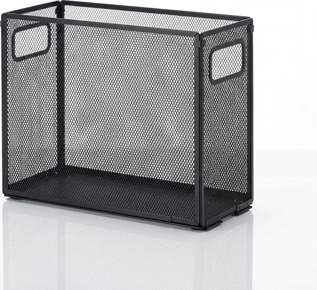 Organiseur de Bureau en Métal Noir - Panier Universel Design et Robuste